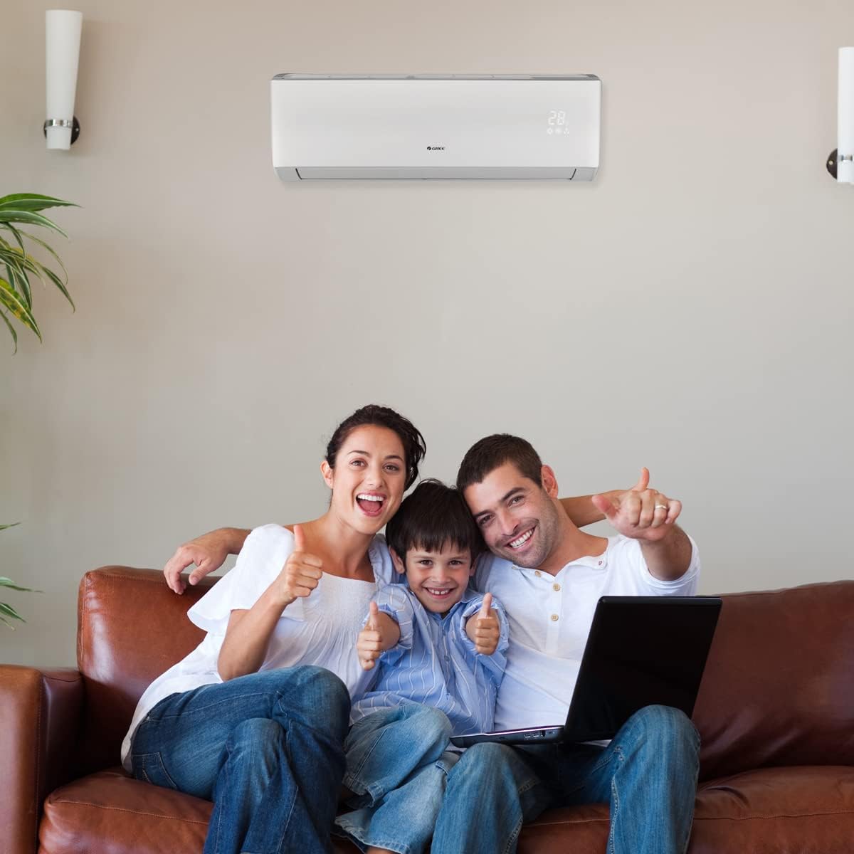 42,000 BTU Quad-Zone Wall Mount Mini Split Air Conditioner Heat Pump S67696