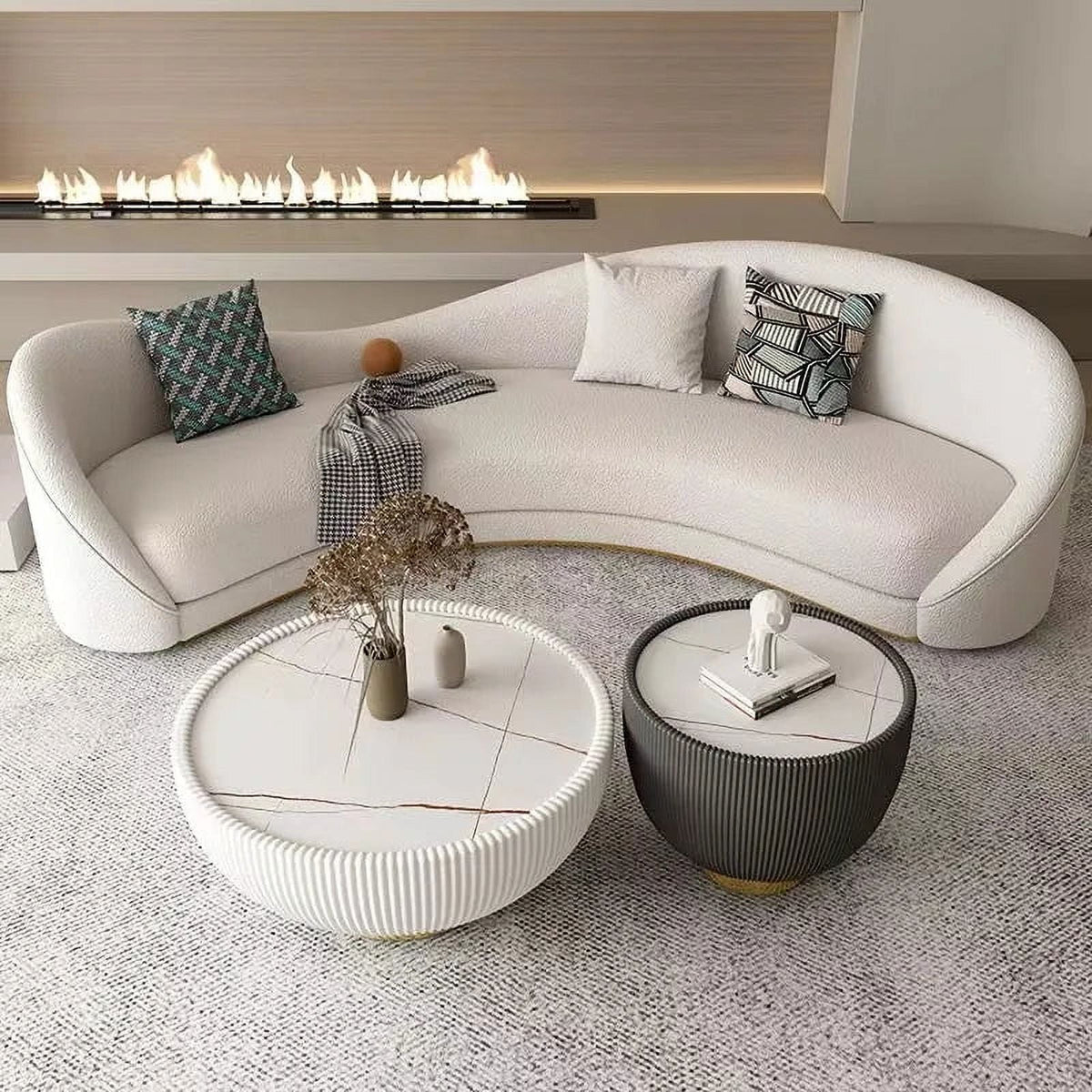 White European Minimalist Arm Sofa N429146