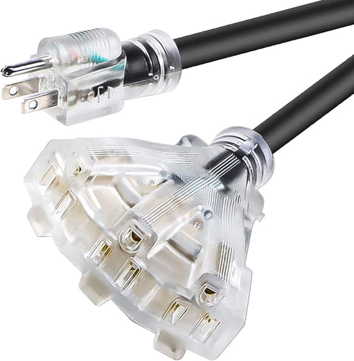 12/3 12-Gauge 100 FT Heavy Duty Black Extension Cord C548986