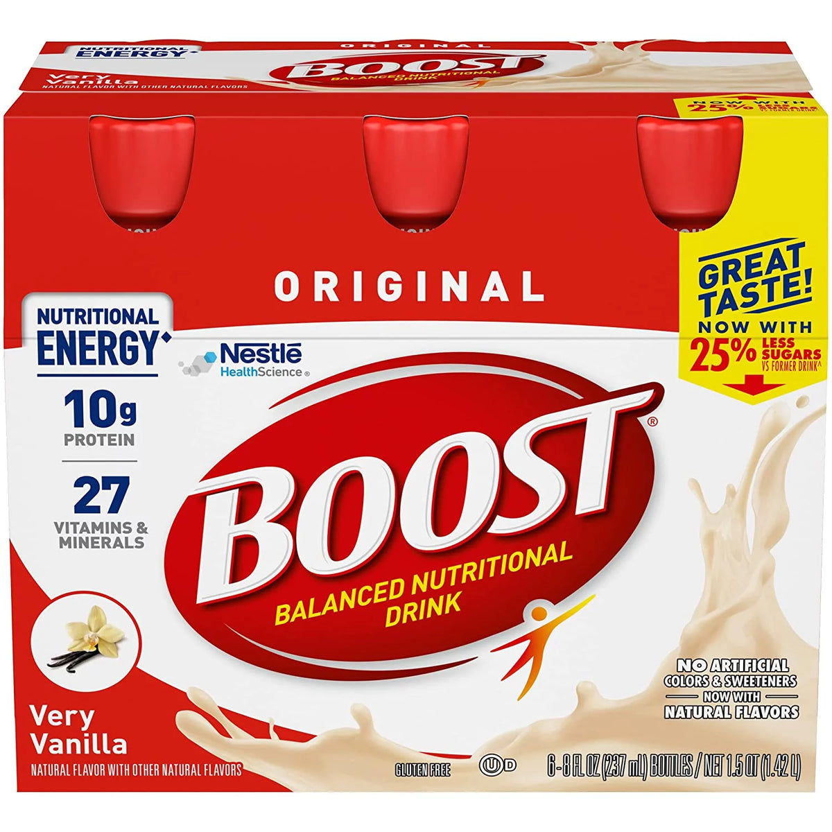 Vanilla Nutritional Drink, 8 oz, 6-CT (Pack of 2) F4590
