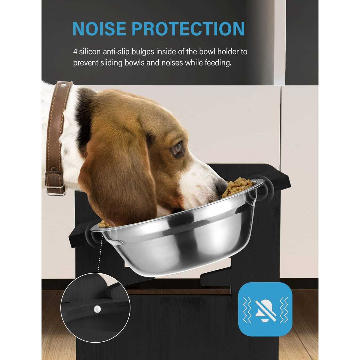 Adjustable Elevated Dog Bowls with Stand R13972