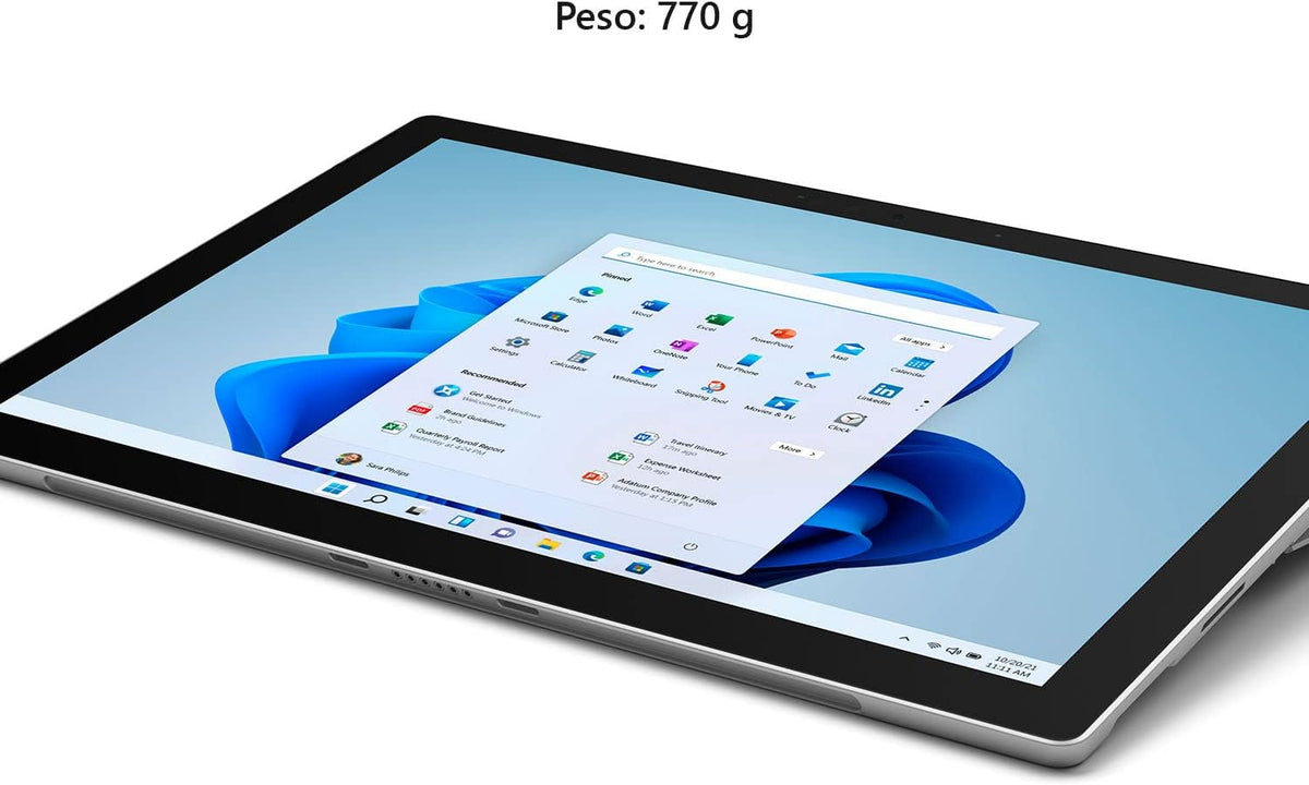 Surface Pro 128GB i5-1135G7 8GB RAM 12.3-inch Touchscreen Wi-Fi Quad-Core i5 Windows 11 Home Platinum C70916