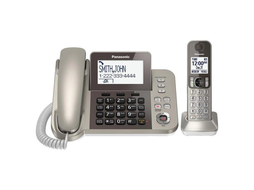 Silver Black Cordless Phone with Speakerphone Q282
