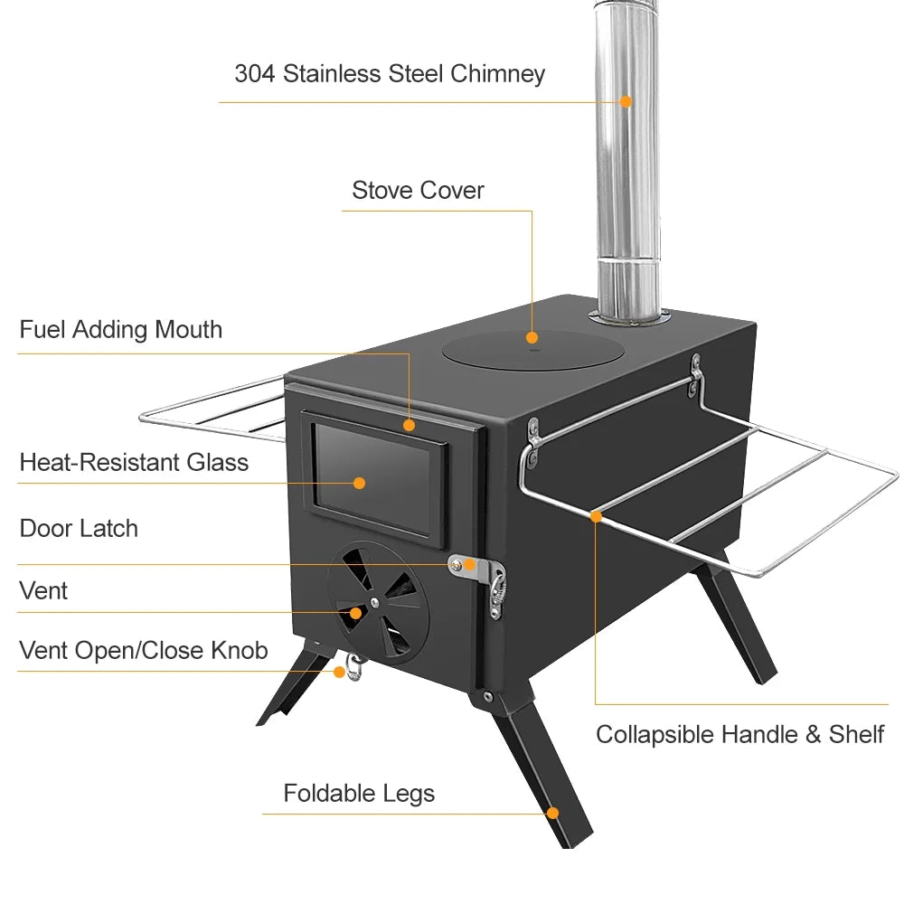 Portable Burner Firewood Multifunctional Stove B586316