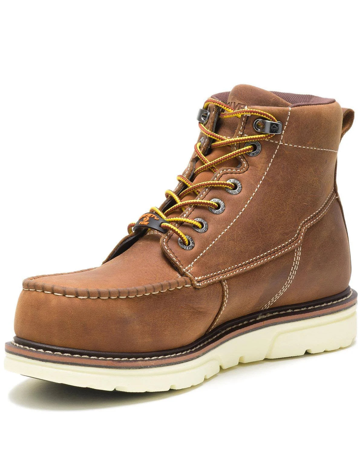 Tan Moc-Toe Work Boots D136