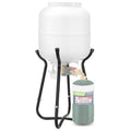Propane Refill Adapter with Cylinder Refill Stand, QCC1 Adapter 20lb to 1lb Converter with Gauge and On-Off Control Valve J698