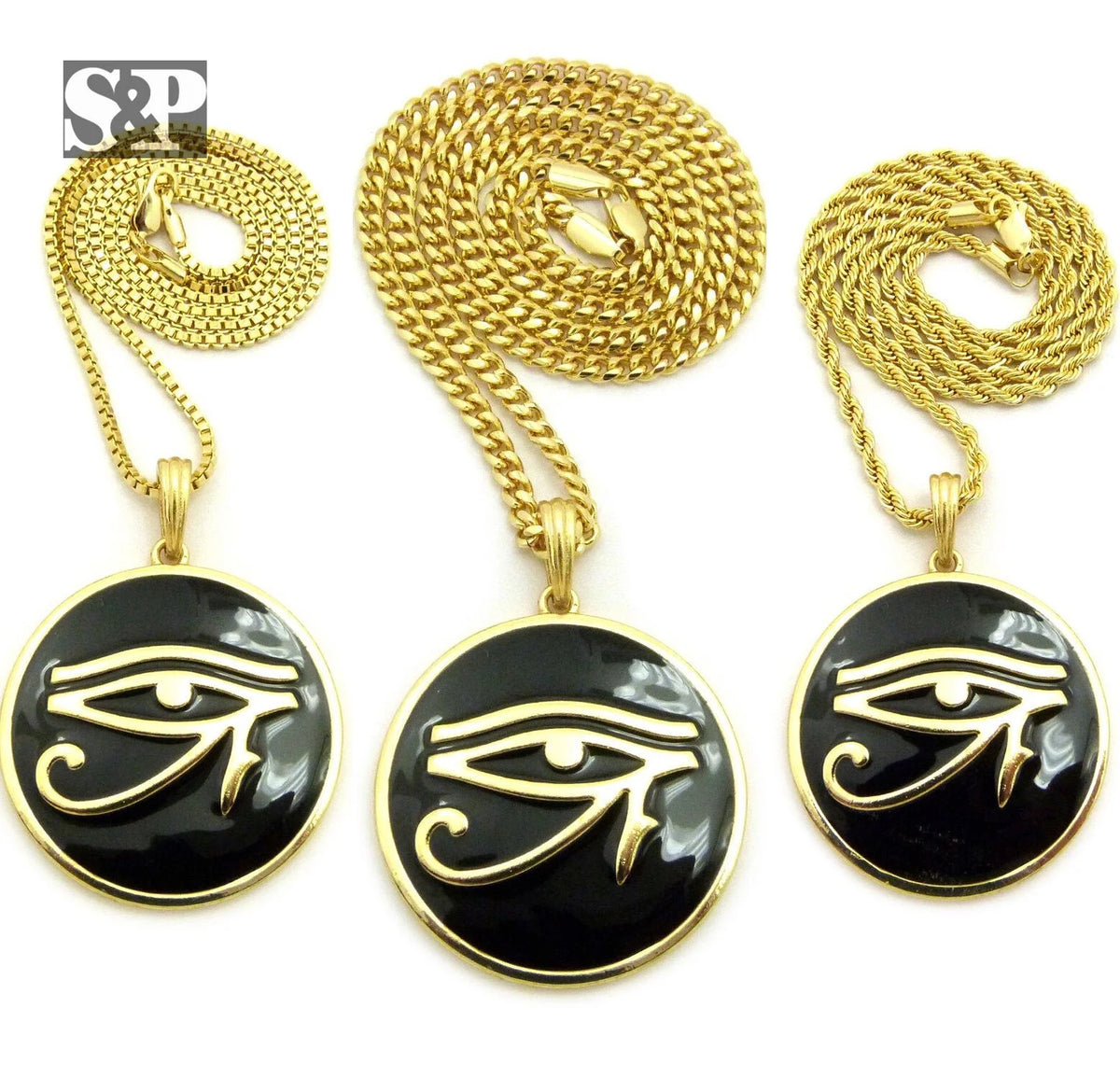 Round Pendant 24" Chain Necklace O807