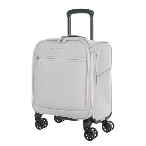 Navy 14-Inch Softside Underseat Carry On Luggage with Wheels D5440