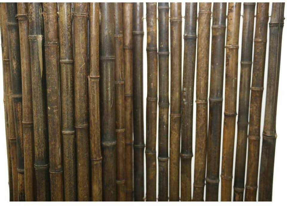 Black Rolled Bamboo Fence 6ft H x 8ft L O763