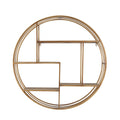 Round 31.5x22 Wood / Metal Wallshelf P919