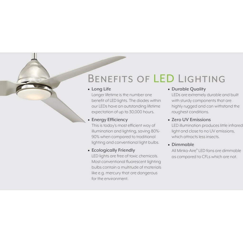 Chrome LED Ceiling Fan G213