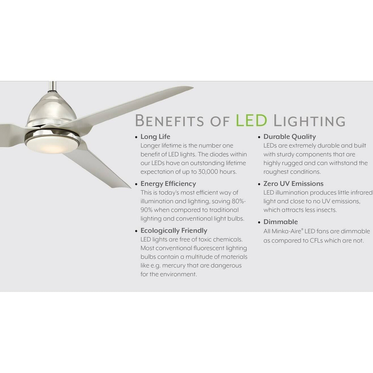 Chrome LED Ceiling Fan G213