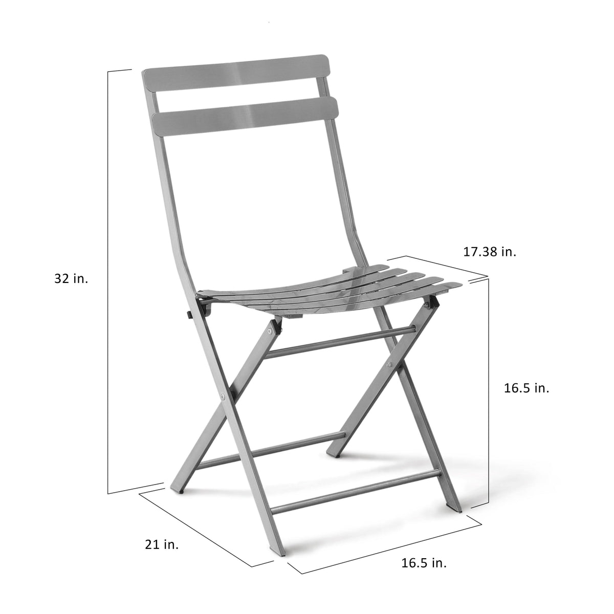 Silver Side Chairs (Set of 2) I648