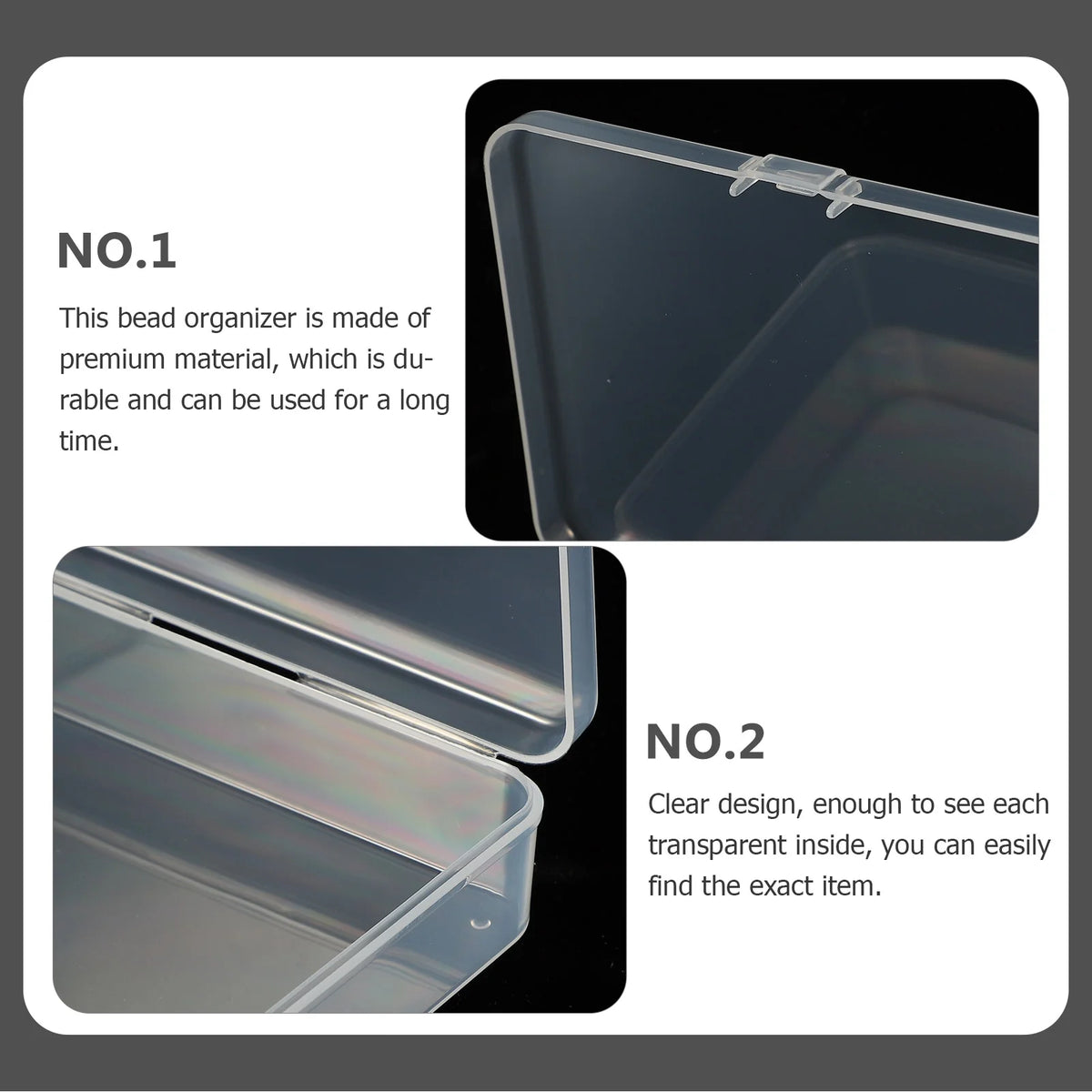 28 Pcs Clear Plastic Storage Bins O149
