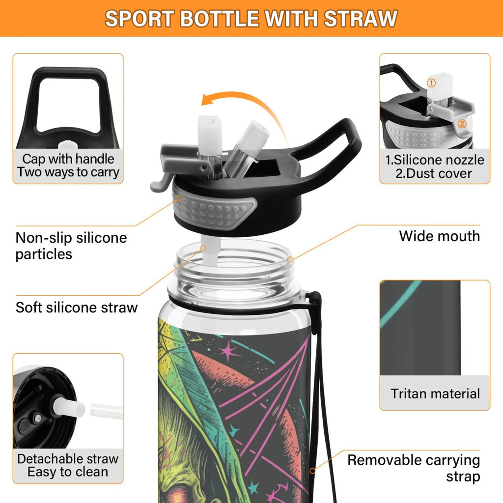 32oz Leakproof Tritan Sports Water Bottle with Straw E3531