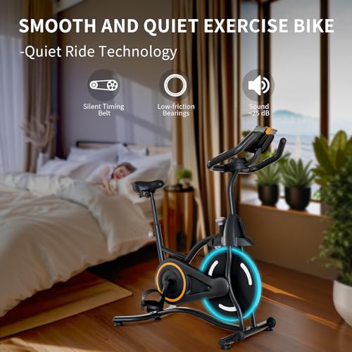Adjustable Exercise Bike with Smartphone Mount O3594