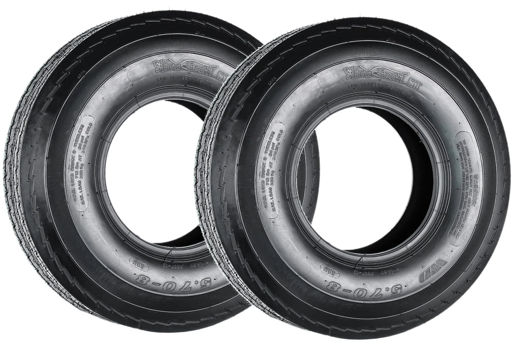 2-Pack Trailer Tire 5.70-8 4 Ply Bias J48619