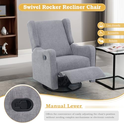 Swivel Rocking Recliner Chair Y602