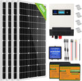 400W 24V Solar Panel Kit with 100W Panel, 50AH Lithium Battery and 1500W Inverter B504357