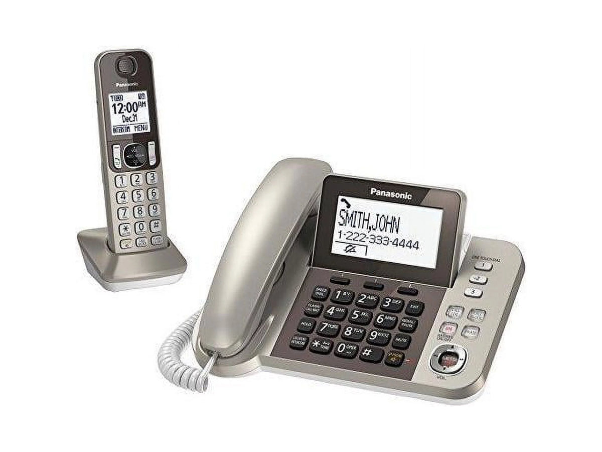 Silver Black Cordless Phone with Speakerphone Q282