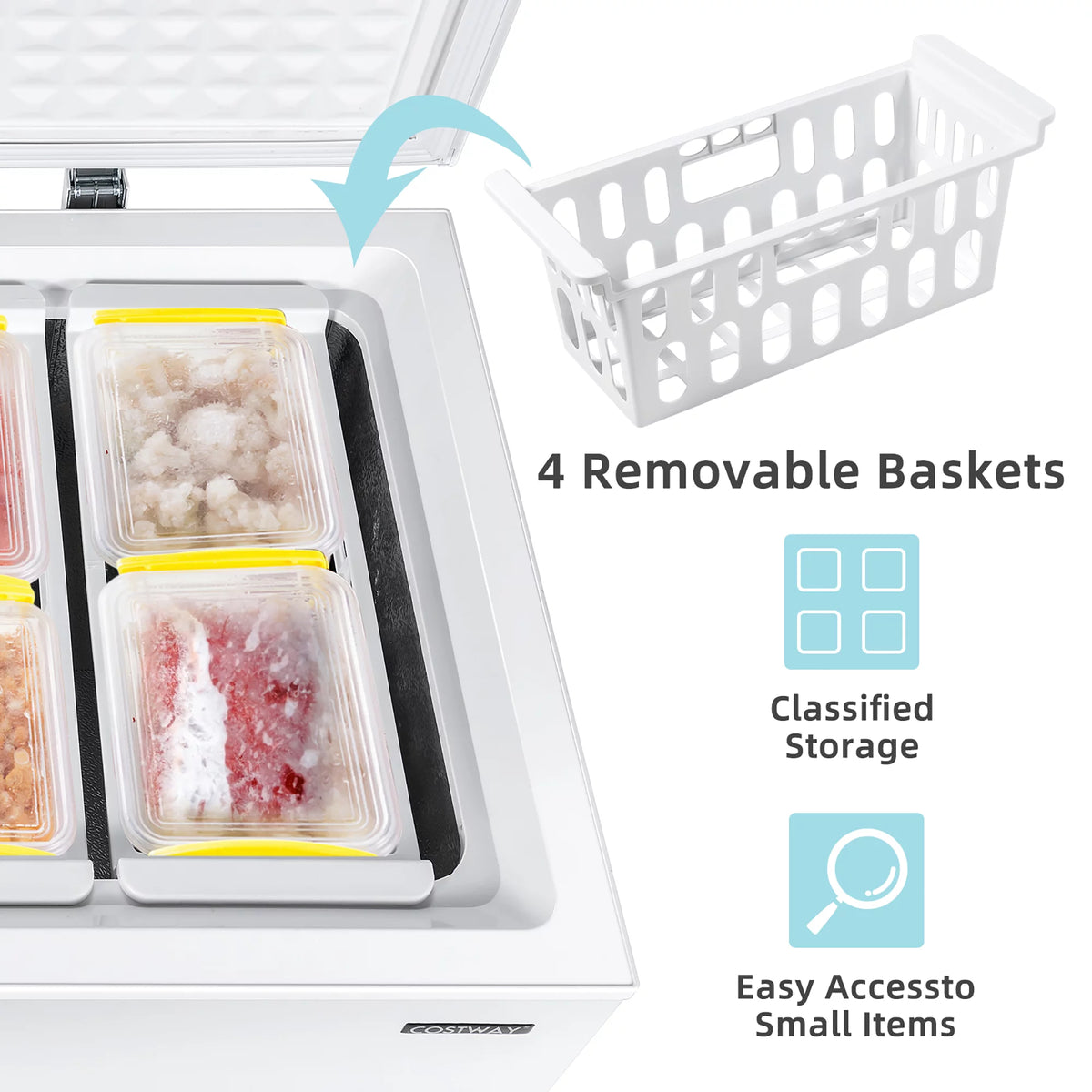 Chest Freezer 7.0 Cu.ft 4 Baskets E2292