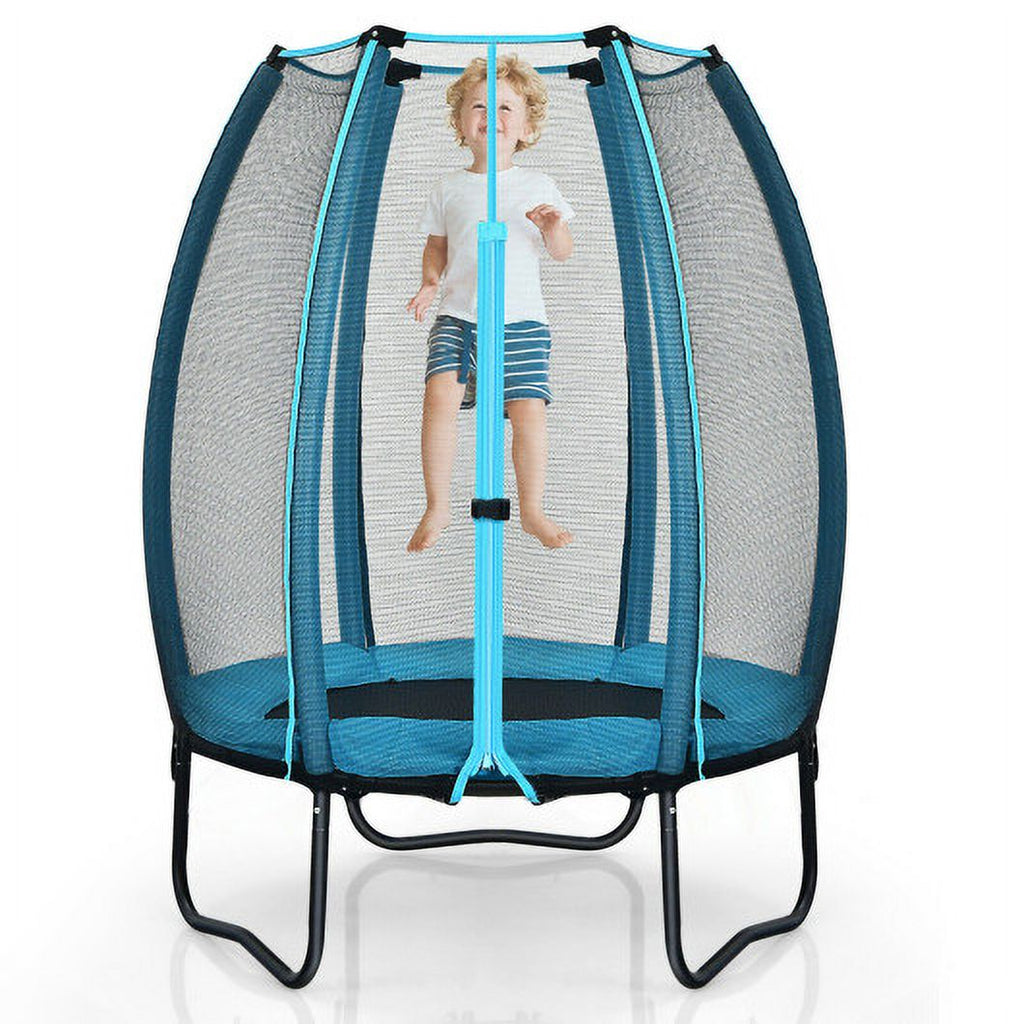 Blue Kids Trampoline with Enclosure Net R22092
