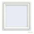 White Vinyl Casement Window with Fiberglass Mesh Screen M2513