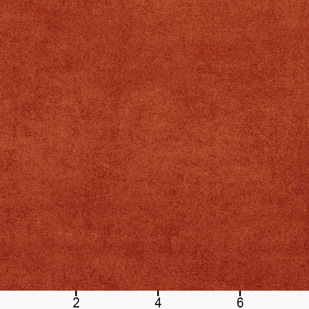 Rust Red Solid Microsuede Upholstery Grade Fabric By The Yard Z491484