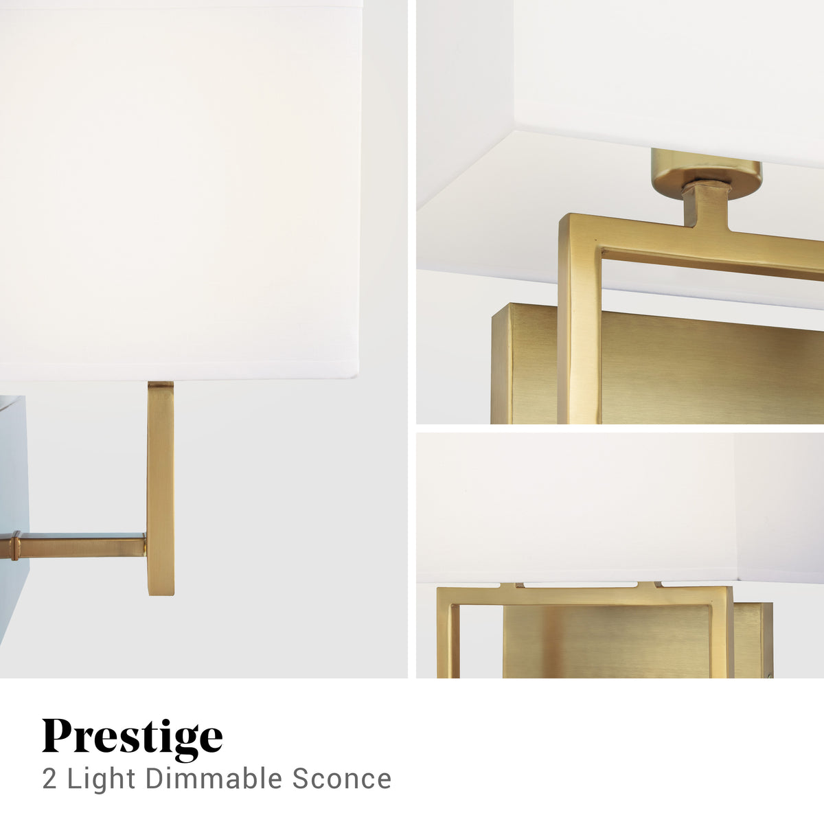 2 Light Wall Sconce Gold Finish F4020