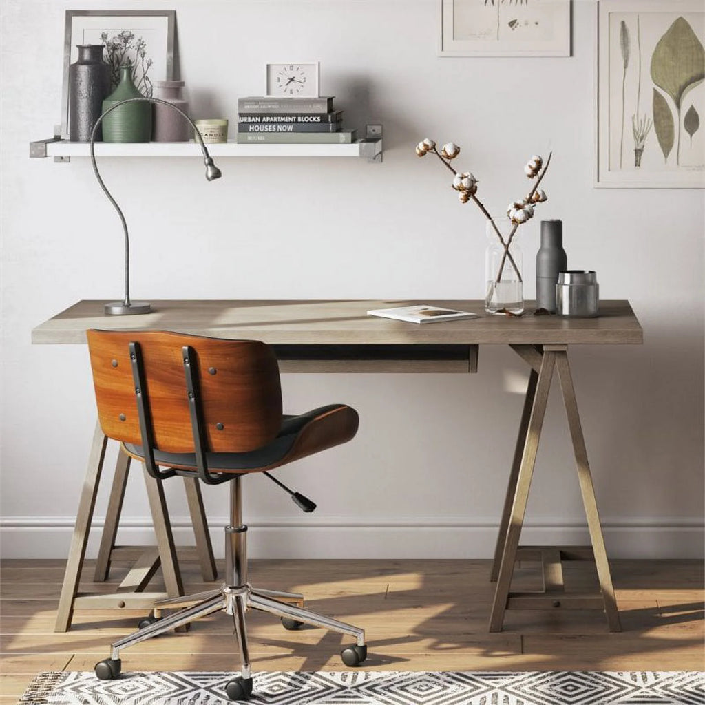 60" Solid Wood Computer Desk P28244