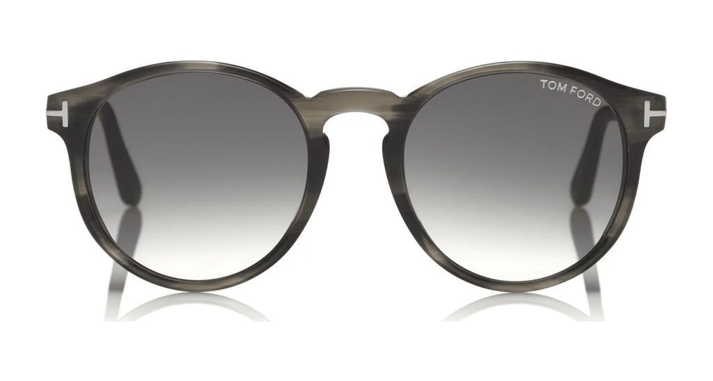Shiny Striped Grey Sunglasses W96981