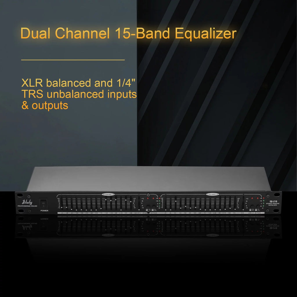 Dual Channel 15-Band Rack Mount Stereo Graphic Equalizer X284326