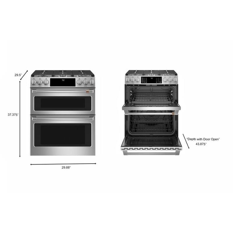 6.7 cu. ft. Smart Slide-In Double Oven Gas Range in Stainless Steel E26261