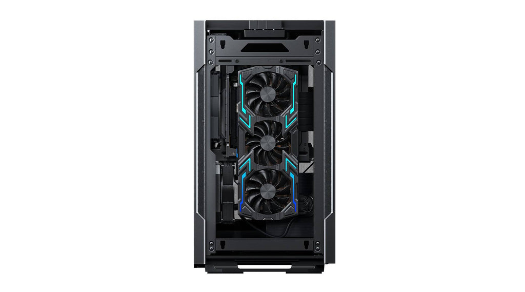 Black Mini-ITX Case with Fabric and Aluminum Panels D804