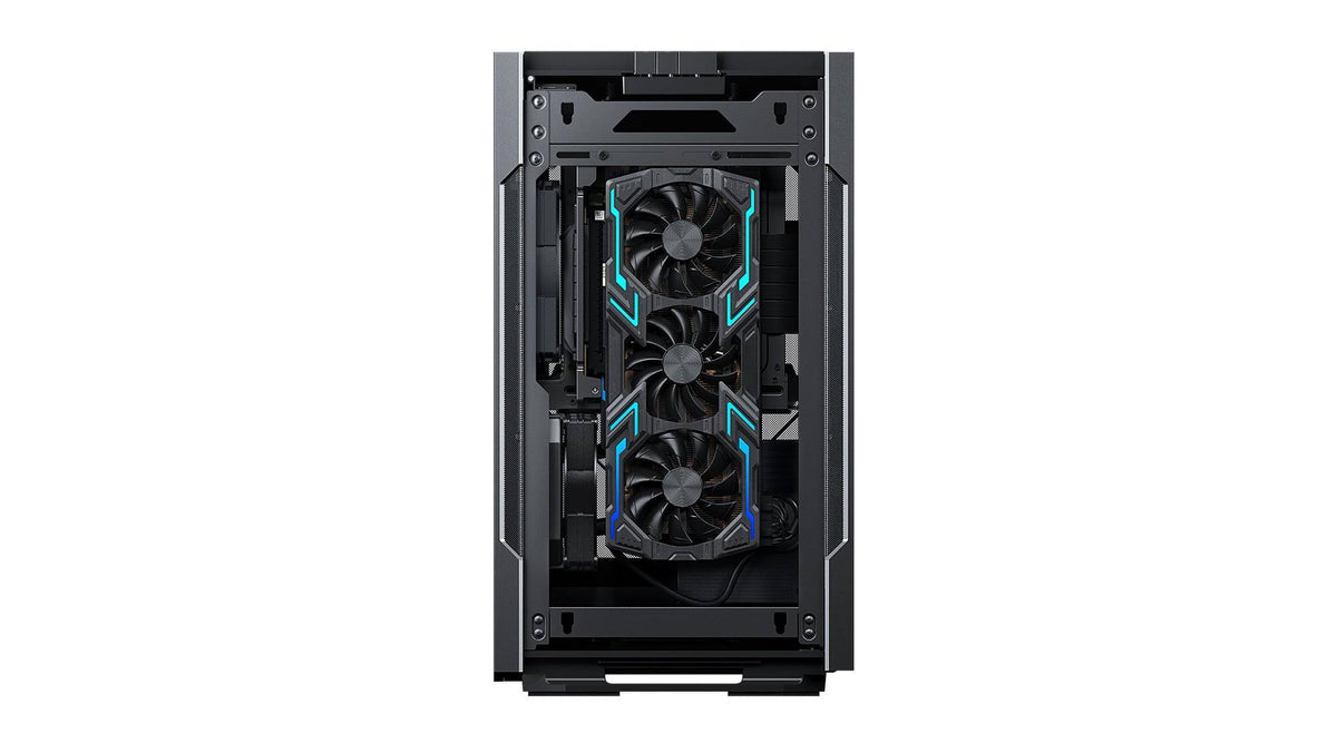 Black Mini-ITX Case with Fabric and Aluminum Panels D804