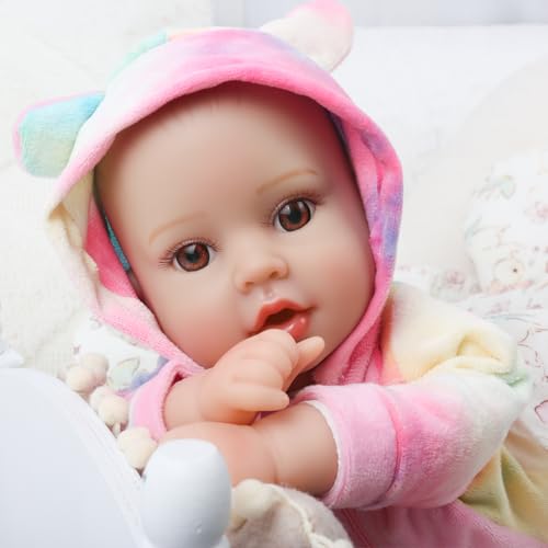 18 inches Realistic Soft Body Baby Dolls with Bottles & Pacifier Z68274