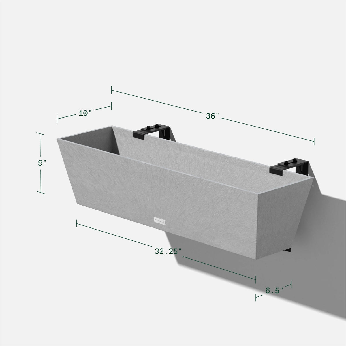 36" Plastic Railing Planter W941780