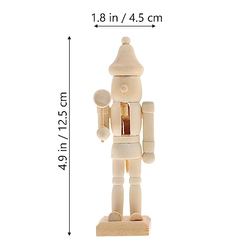 3 Pcs Wooden Nutcracker Christmas Decor Y5909