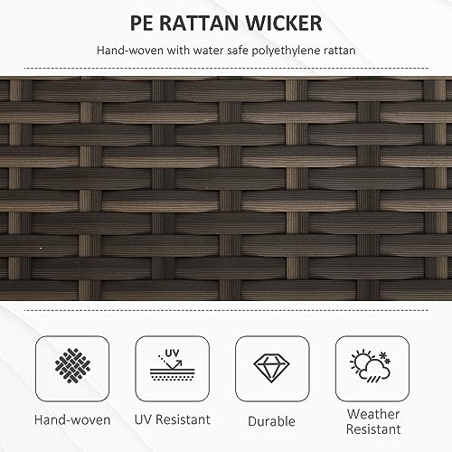 29 Gallon Wicker Storage Bench with Cushion J598