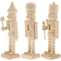 3 Pcs Wooden Nutcracker Christmas Decor Y5909