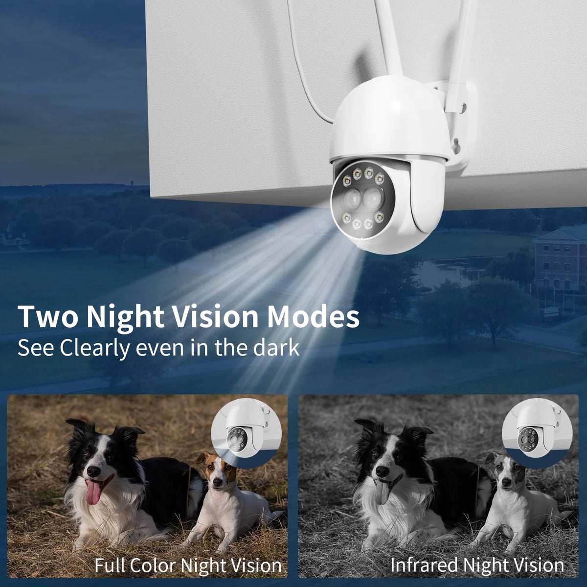 4MP Wireless Wifi Security Camera Outdoor with Full Color Night Vision G3859