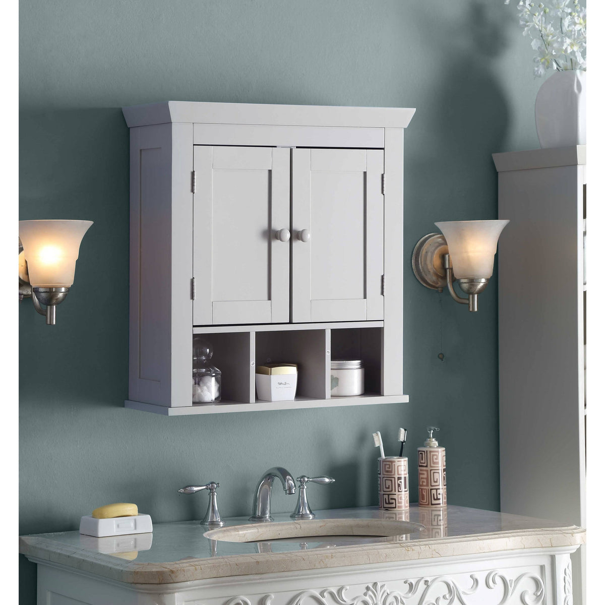 Gray Wall Cabinet H74529