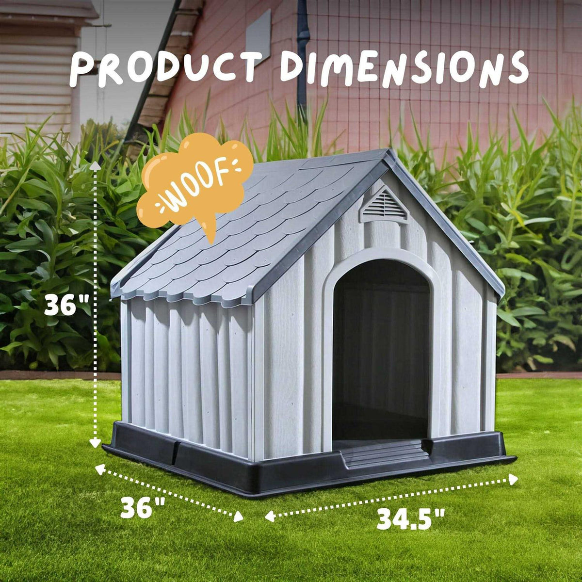 Large Waterproof Outdoor Dog Kennel G1259
