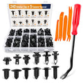 240PCS Bumper Retainer Clips Car Plastic Rivets Push Retainer Kit Auto Push Pin Rivets Set Y4750