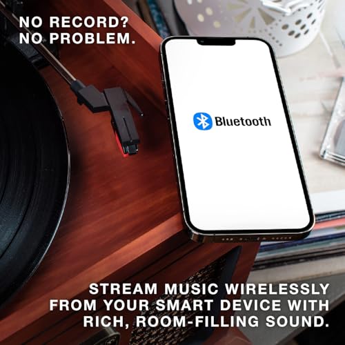 Natural 3-Speed Turntable with CD & Cassette Player, AM/FM Radio O3483