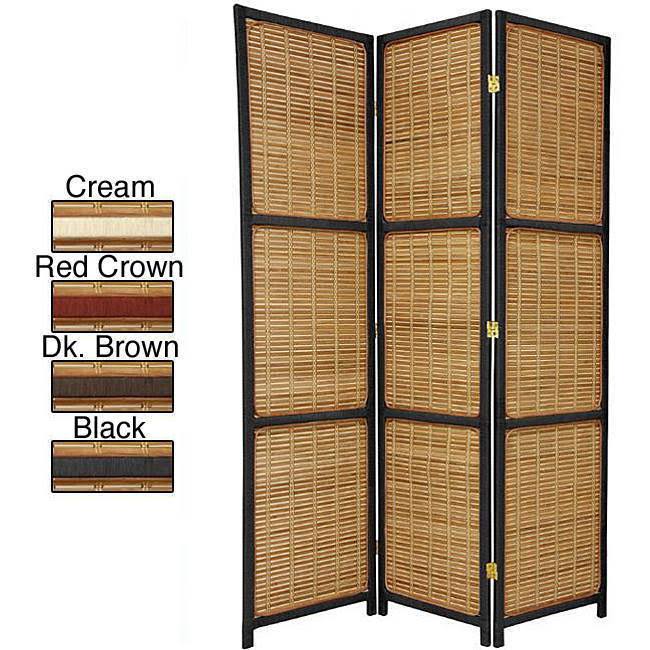 6 ft. Tall Woven 3 Panel Room Divider A660