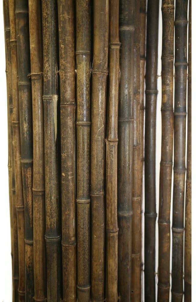 Black Rolled Bamboo Fence 6ft H x 8ft L O763