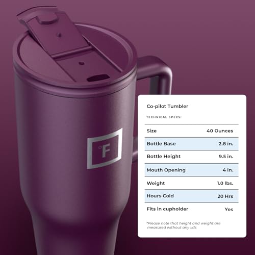 16 Oz Insulated Travel Tumbler with Straw E637395