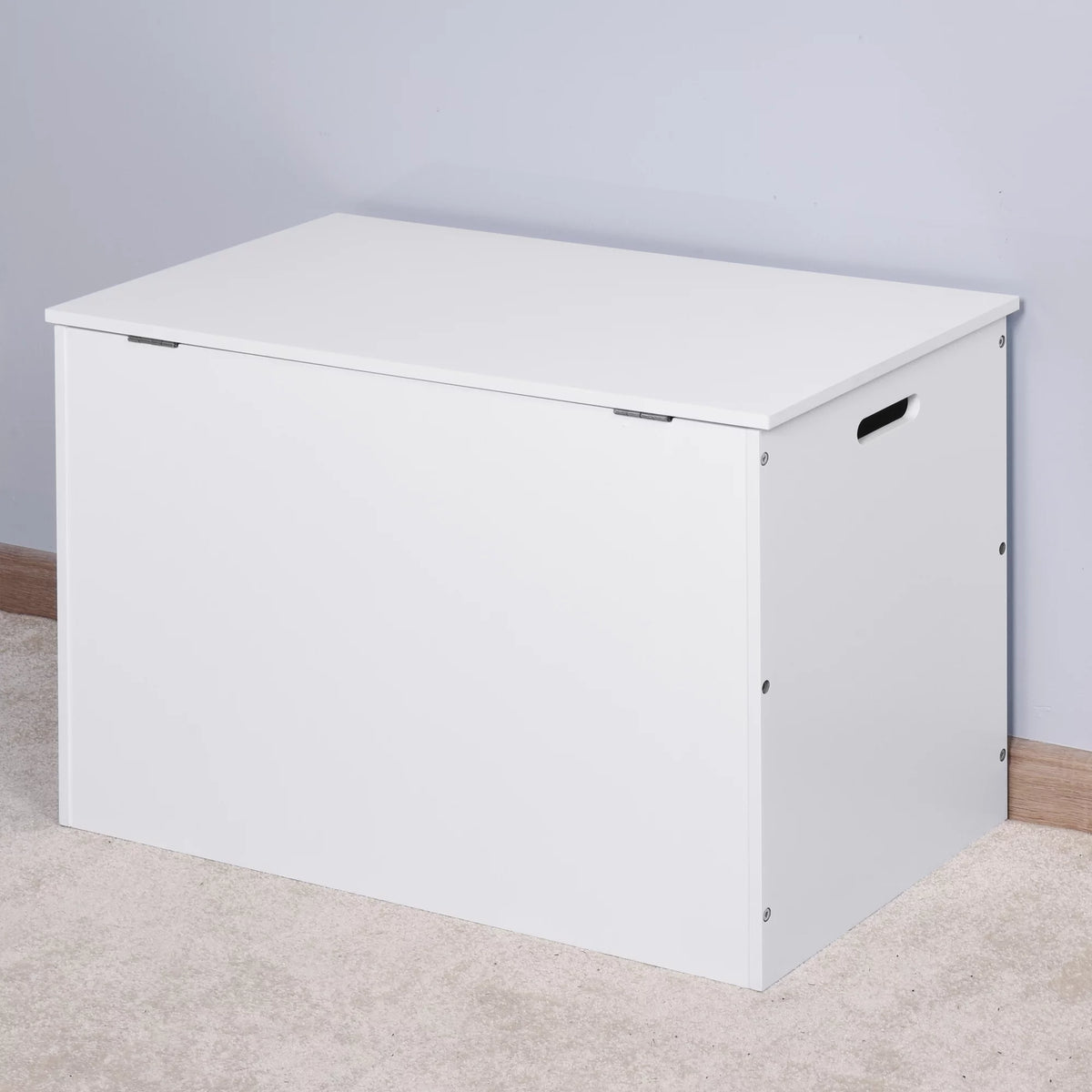 White Lift Top Wooden Storage Cabinet N352974