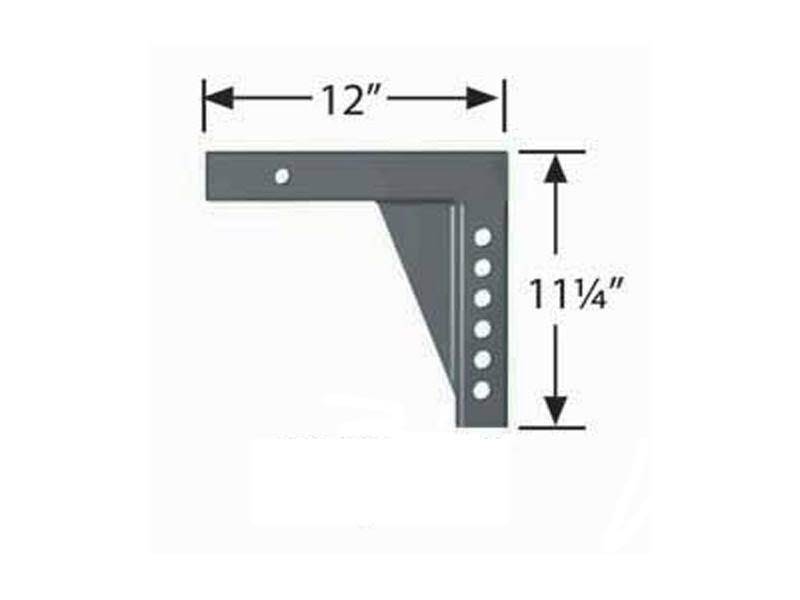 Adjustable Shank, 6x22 Drop, 10x22 Rise x 12x22 Length H83200